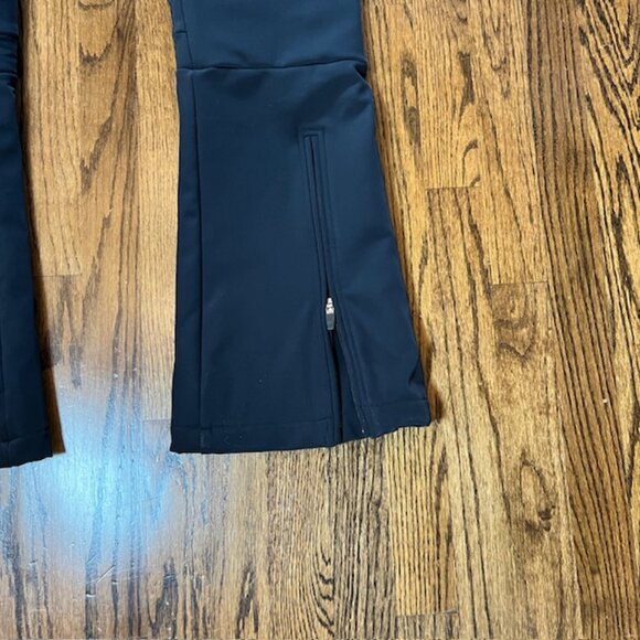 Perfect Moment Black High-Waist Aurora Softshell Ski Pants Flared Leg L/XL - Picture 6 of 12